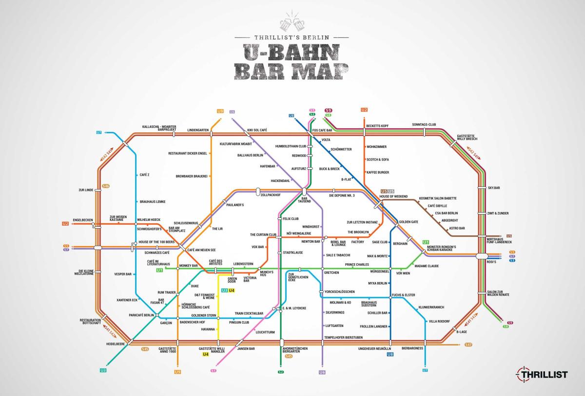 meilleurs bars de berlin map