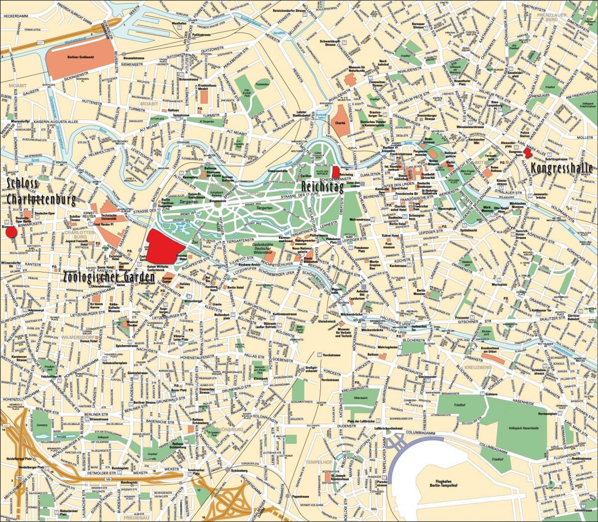 centre-ville de berlin map
