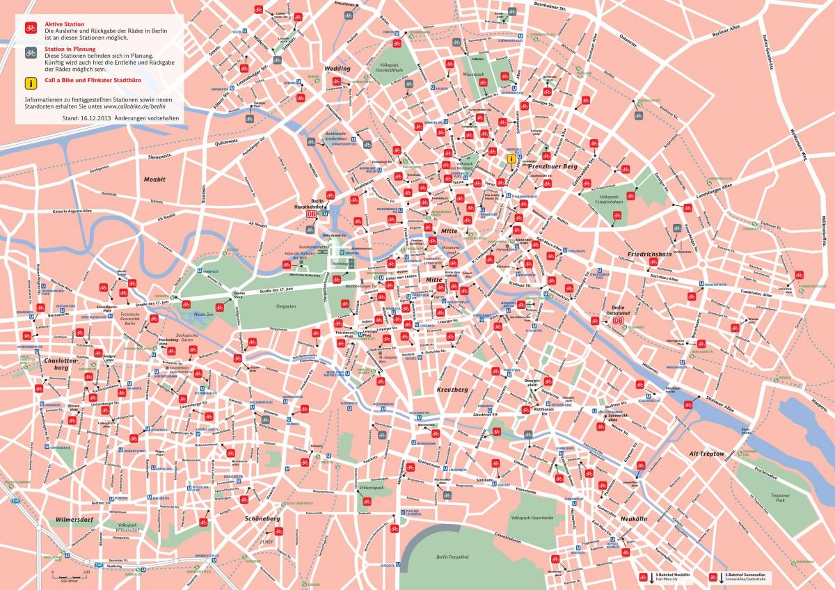 vélo à berlin map