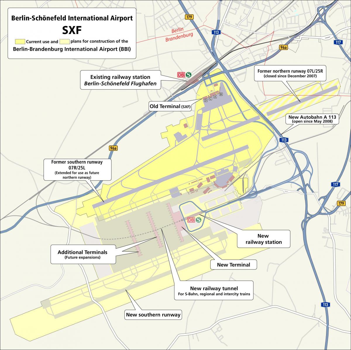 aéroport de berlin schoenefeld carte