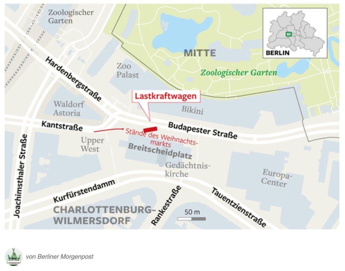 carte de la breitscheidplatz, berlin