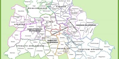Berlin districts carte