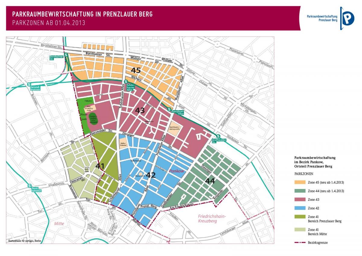 Berlin Stationnement Outil Carte Carte De Berlin Parking De La Carte   Berlin Parking De La Carte De L'outil 