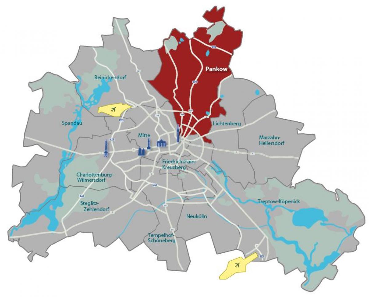 carte de pankow à berlin 