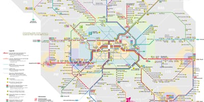 Carte de berlin en train régional 