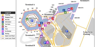 L'aéroport tegel de Berlin map